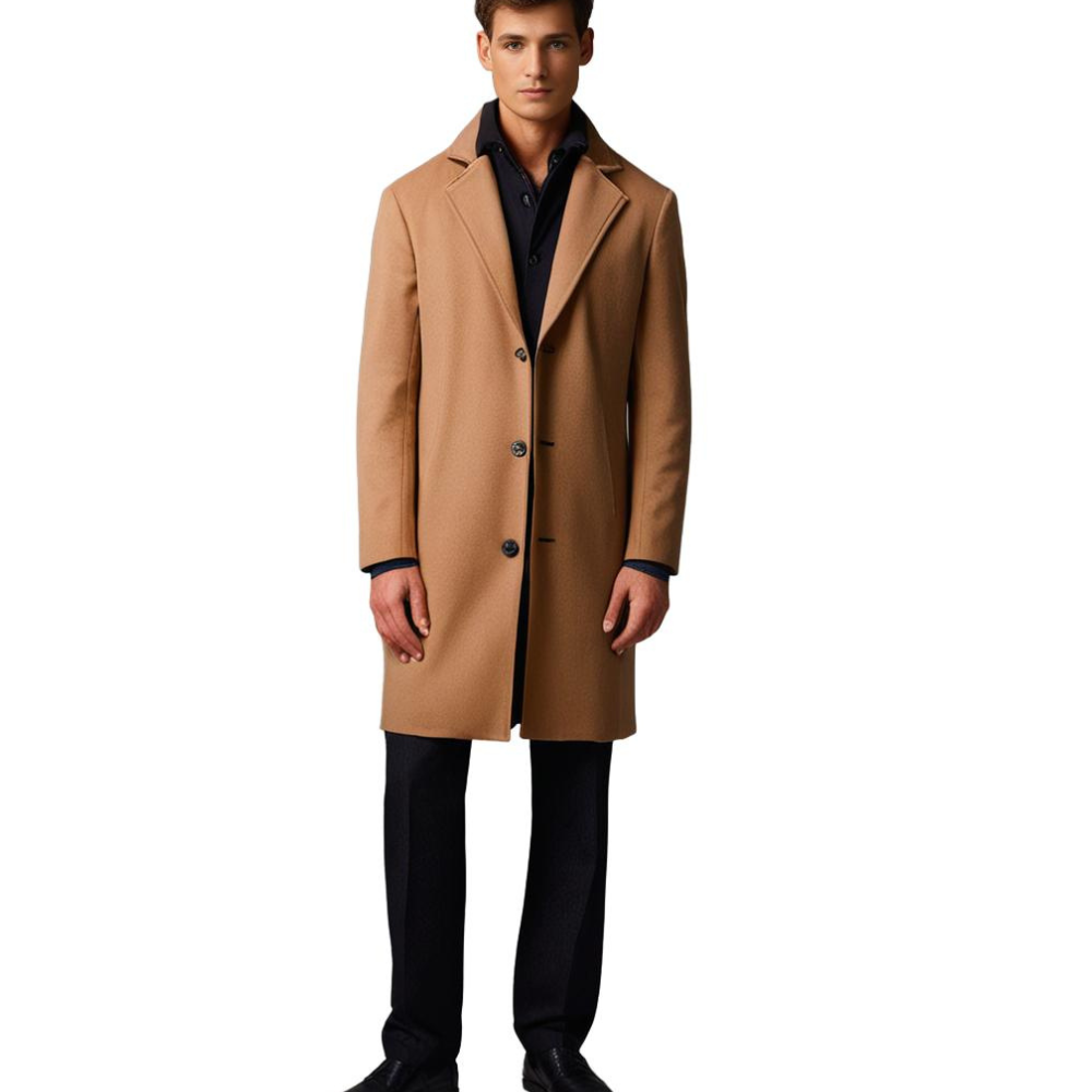 Warm Men's Wool Winter Coat