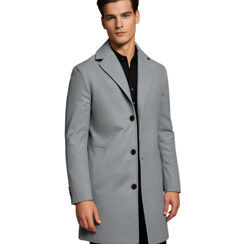 Warm Men's Wool Winter Coat