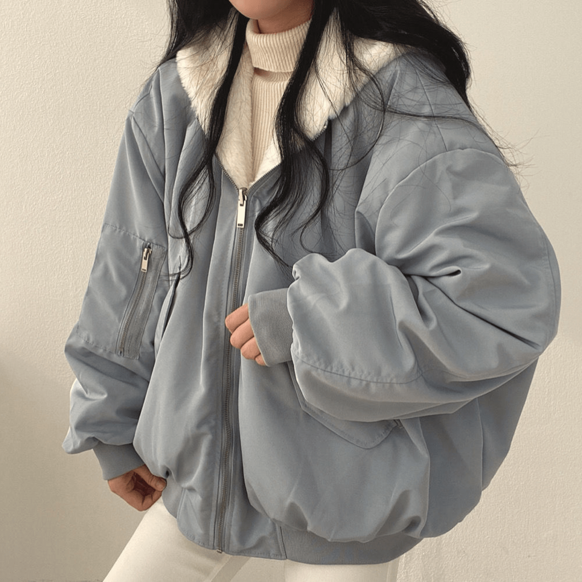 Warm Women's Reversible Hooded Parka Coat