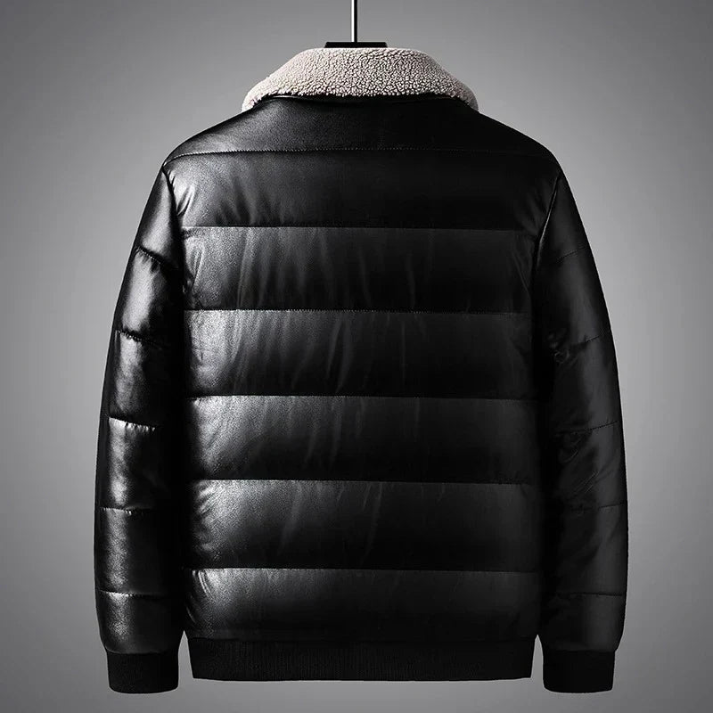 Warm Quilted Down Puffer Coat