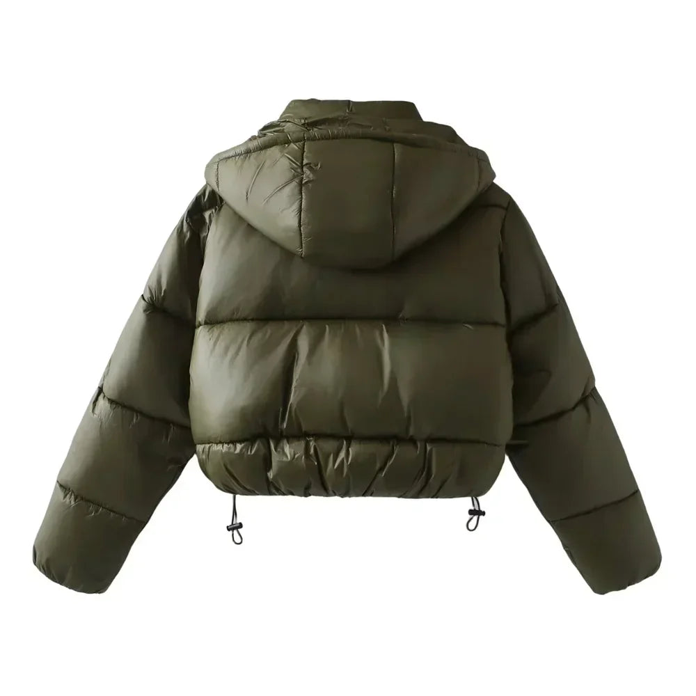 Warm Winter Puffer Coat with Hood