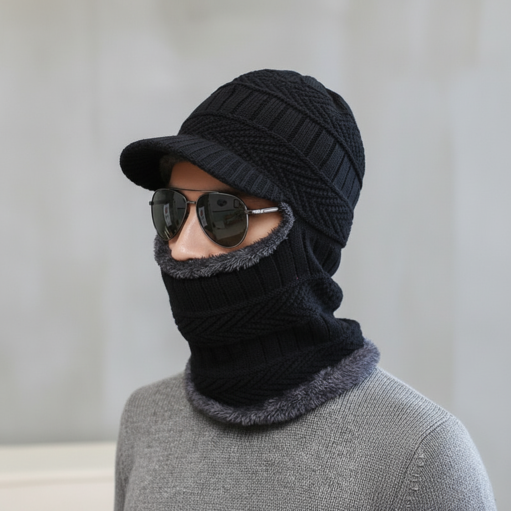 Thermal Face Mask with Built-in Visor