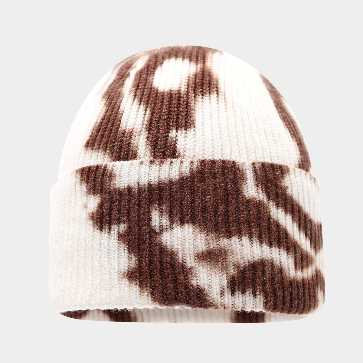 Tie-Dye Knit Beanie: Boho Winter Hat for Cozy Style