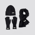 Warm Knitted Winter Set, Scarf, Hat and Gloves