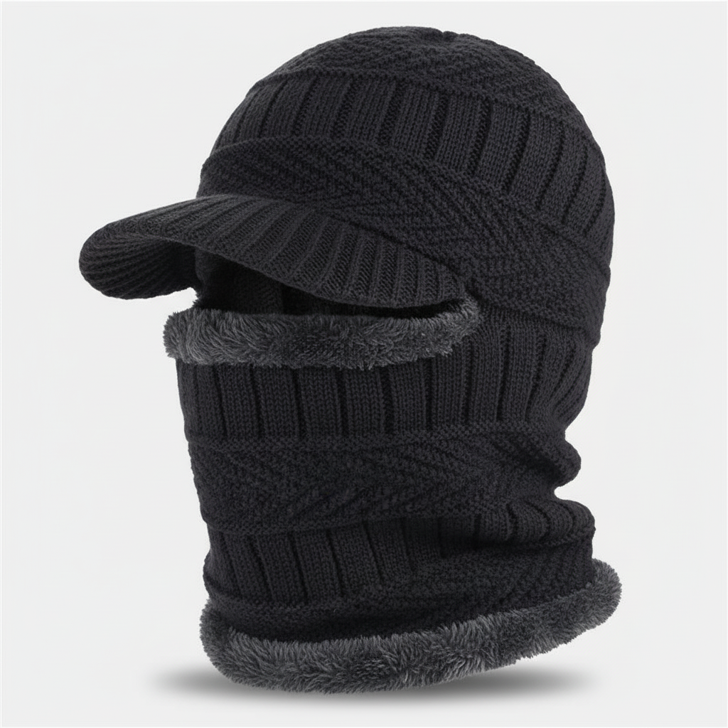 Cold Weather Beanie with Face Mask