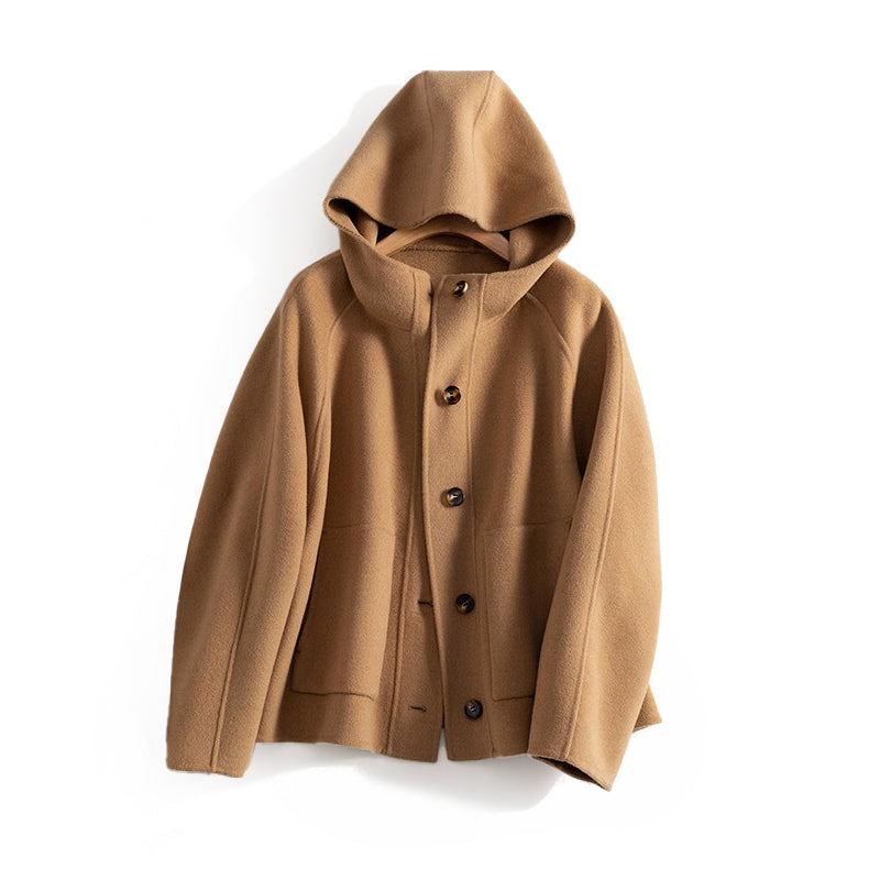Waterproof Parka Jacket with Front Button Pockets