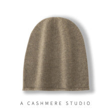 Cozy Cashmere Beanie with Genuine Fur Pom