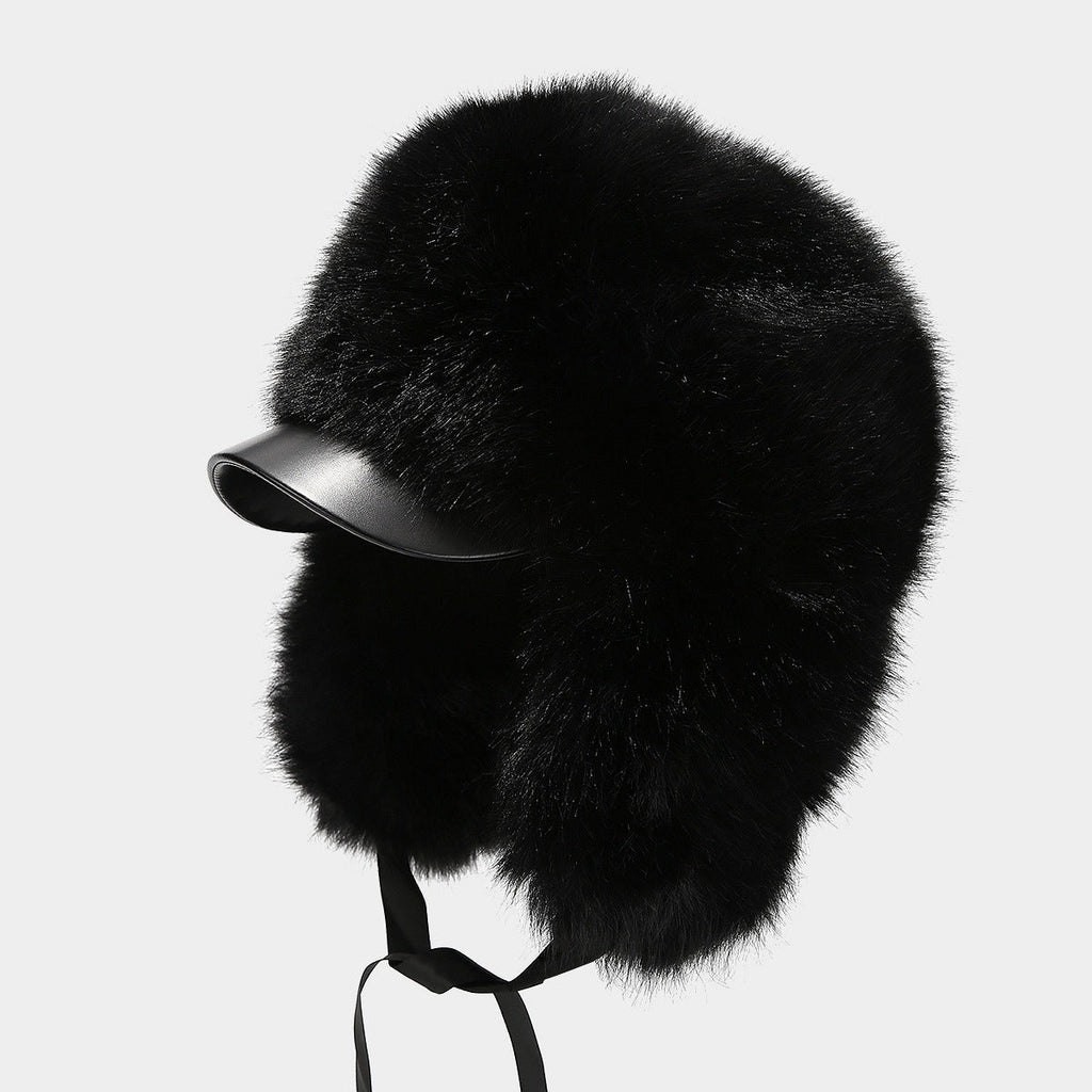 Luxury Leather Ushanka Hat - Women's Ski & Winter Style