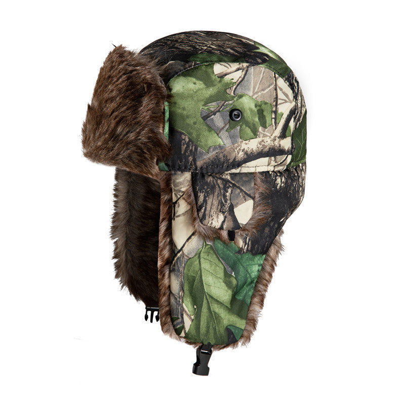 Camouflage Lei Feng Hat: Warm Ear Protection