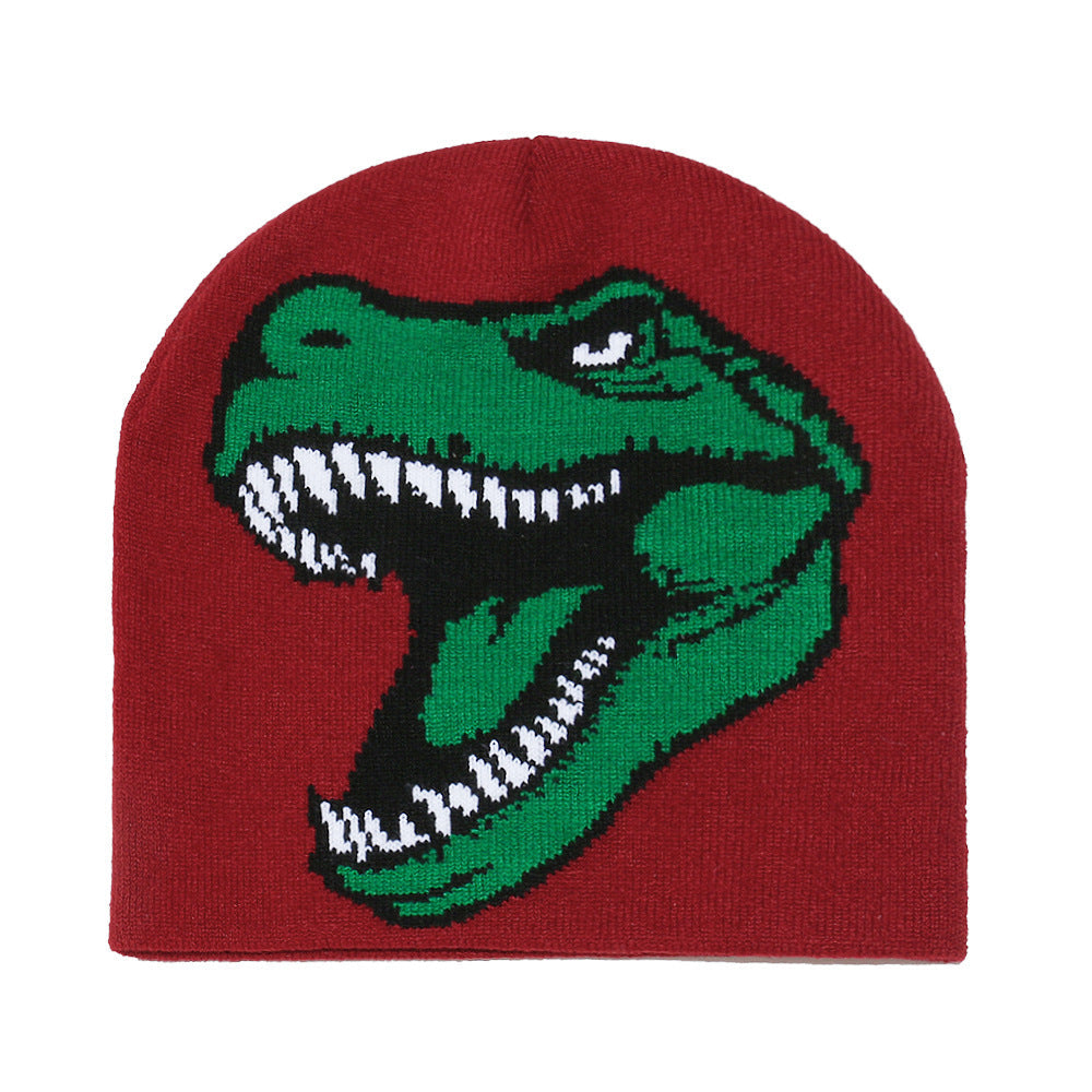 Cute Dinosaur Knit Beanie - Cozy Winter Hat