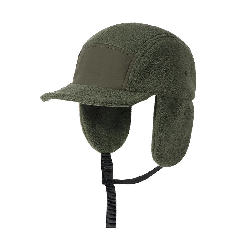 Warm Fleece Baseball Cap with Ear Protection