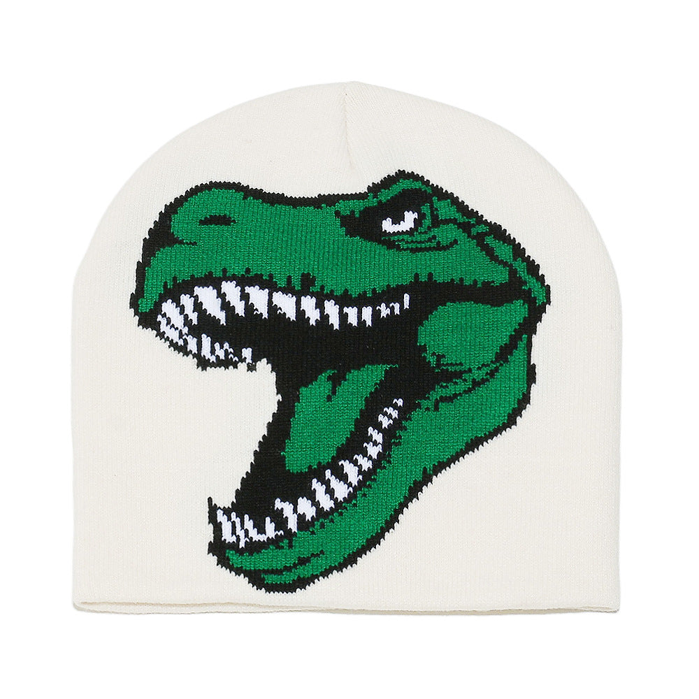 Cute Dinosaur Knit Beanie - Cozy Winter Hat