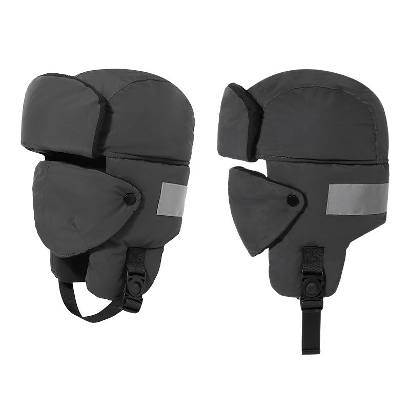 Reflective Winter Lei Feng Hat - Warm & Visible