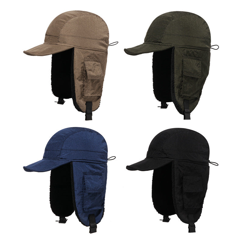 Warm Winter Baseball Cap with Ear Protection