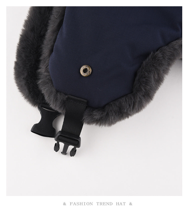 Men's Waterproof Fleece Lei Feng Winter Hat