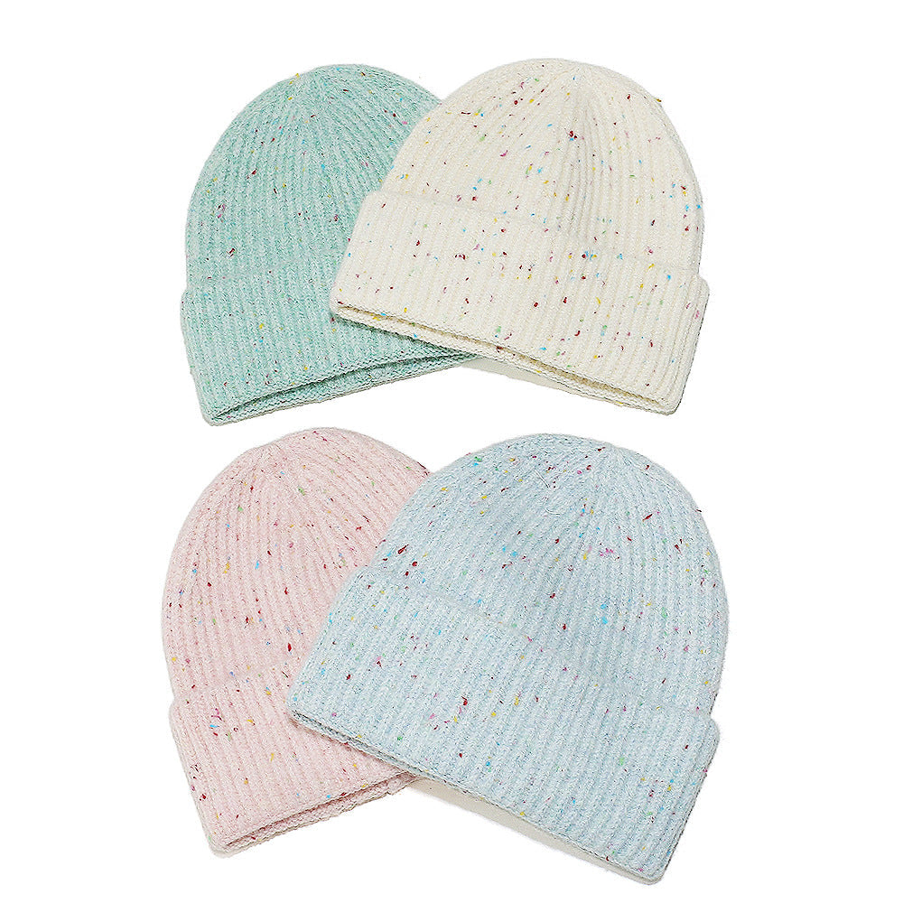 Cozy Multicolor Knit Beanie - Vibrant & Warm