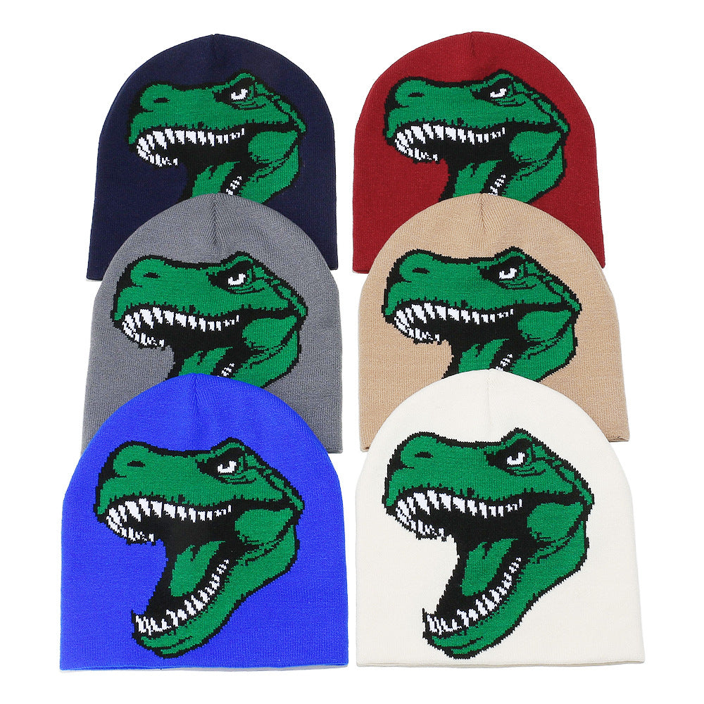 Cute Dinosaur Knit Beanie - Cozy Winter Hat