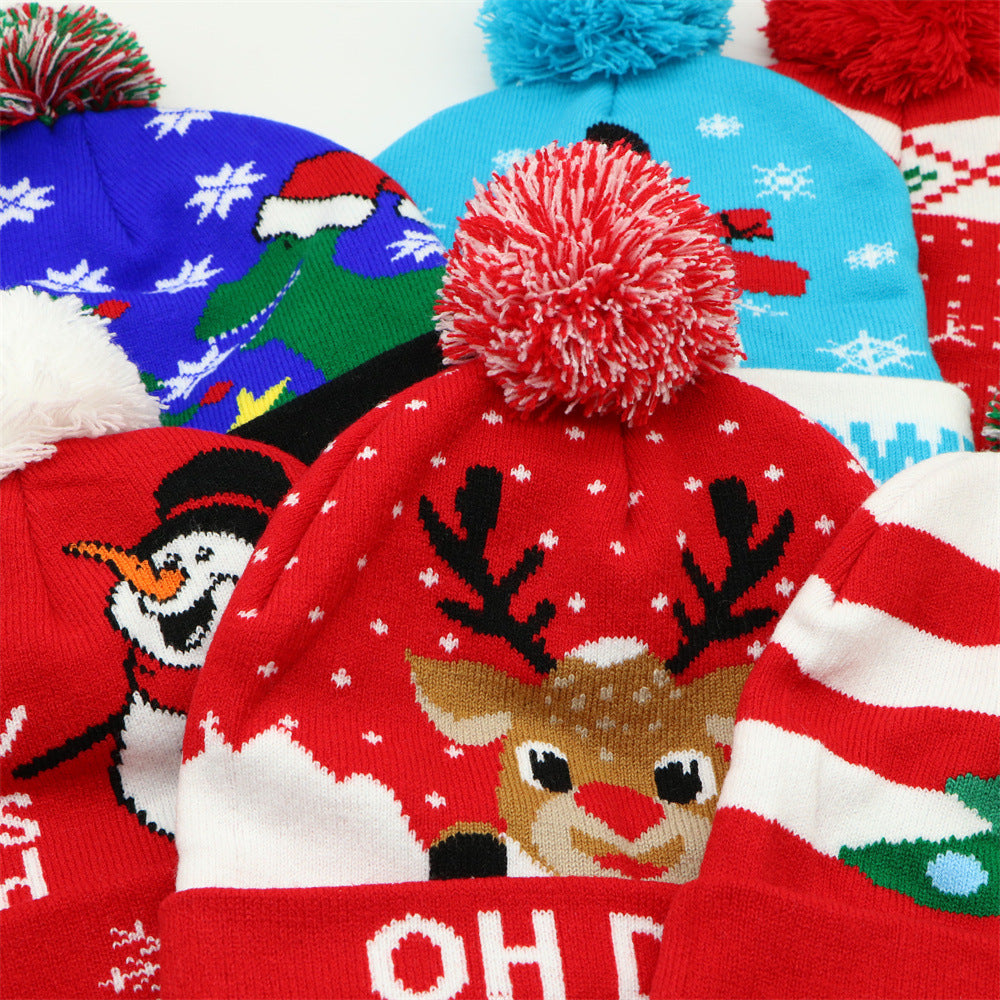 Cozy Christmas Jacquard Knit Beanie | Warm Winter Hat
