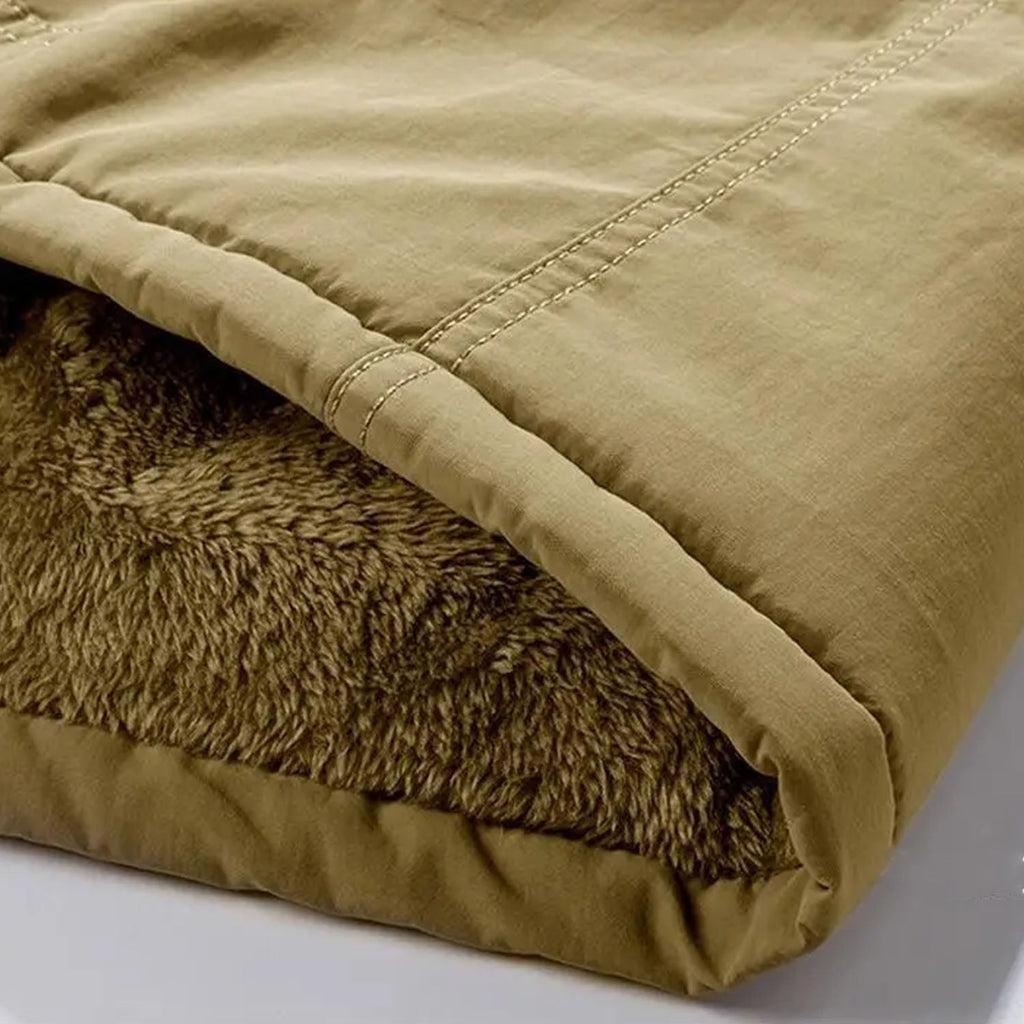 Warm Fleece Lined Hooded Parka Jacket