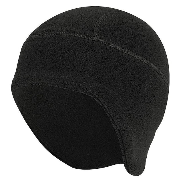 Ear Flap Hat Beanie Hat Knit Beanie Sapphire Wine Red Solid Color Thermal Warm Fleece Lining Windproof Comfortable