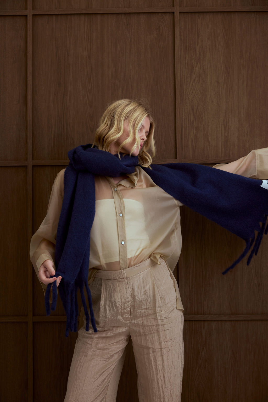 The Reykjavik Scarf - Midnight Blue