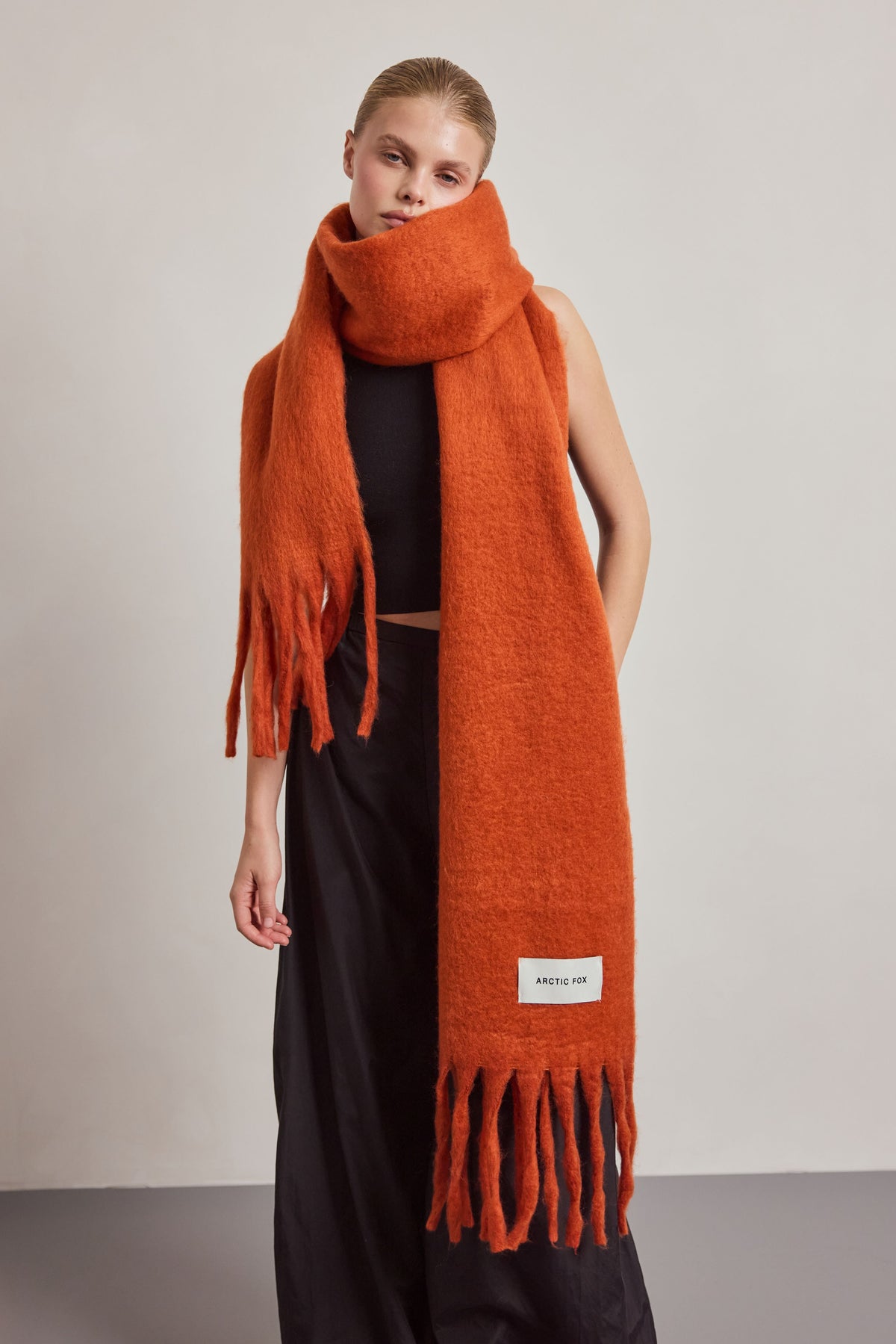 The Reykjavik Scarf - Red Earth