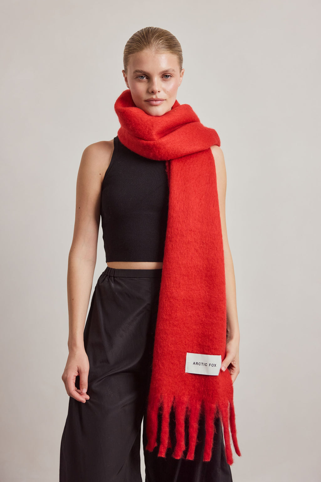 The Stockholm Scarf - Crimson Red