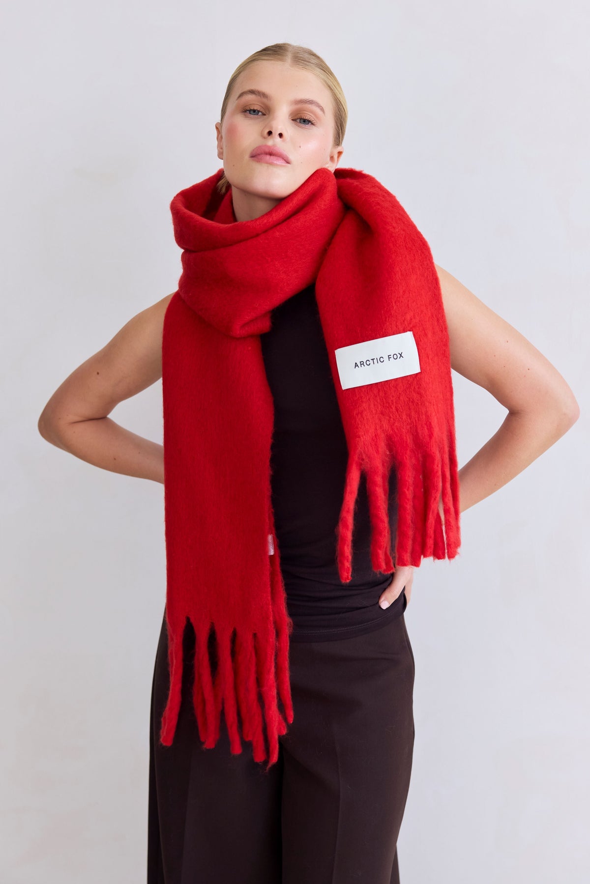 The Stockholm Scarf - Crimson Red