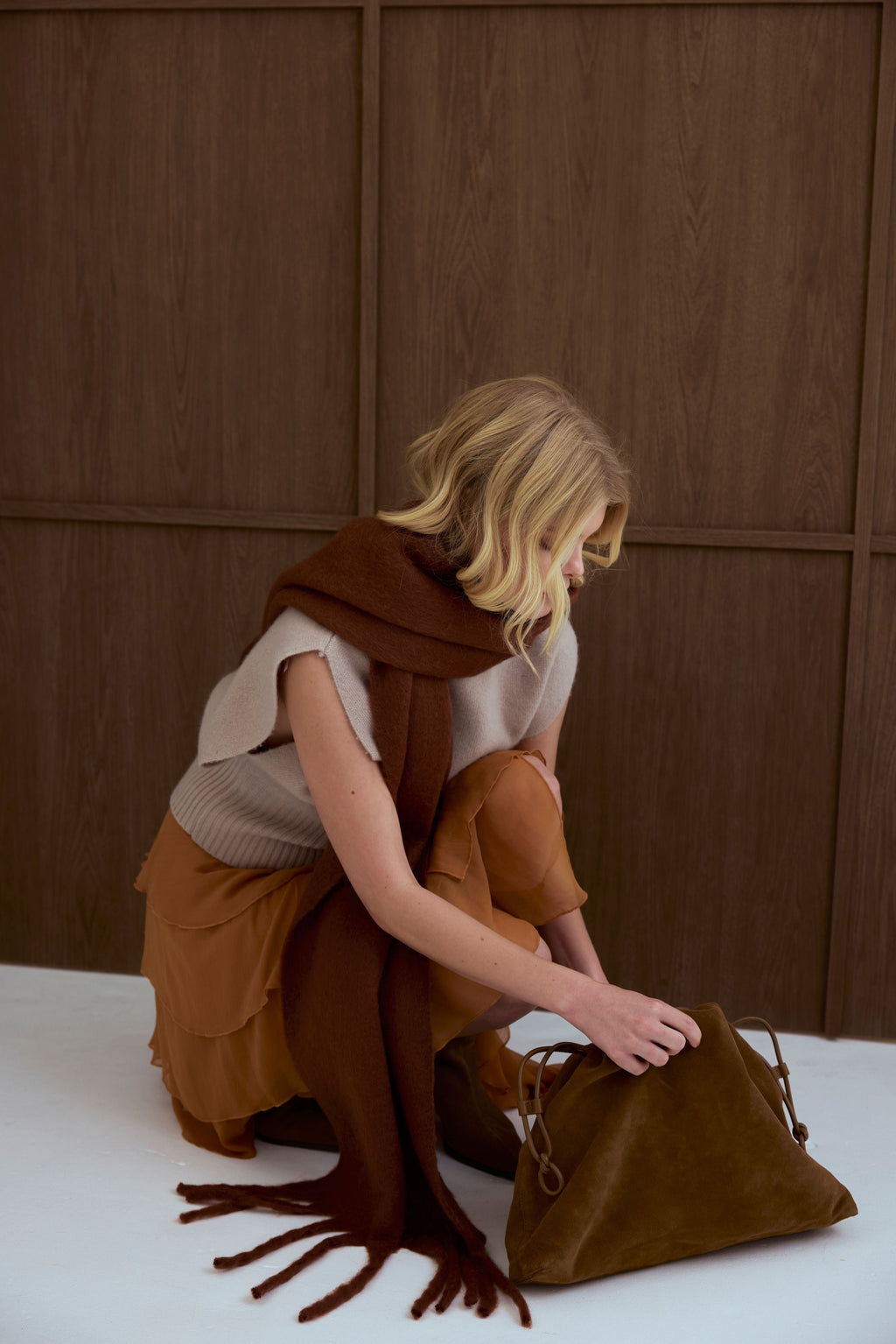 The Stockholm Scarf - Sepia Brown