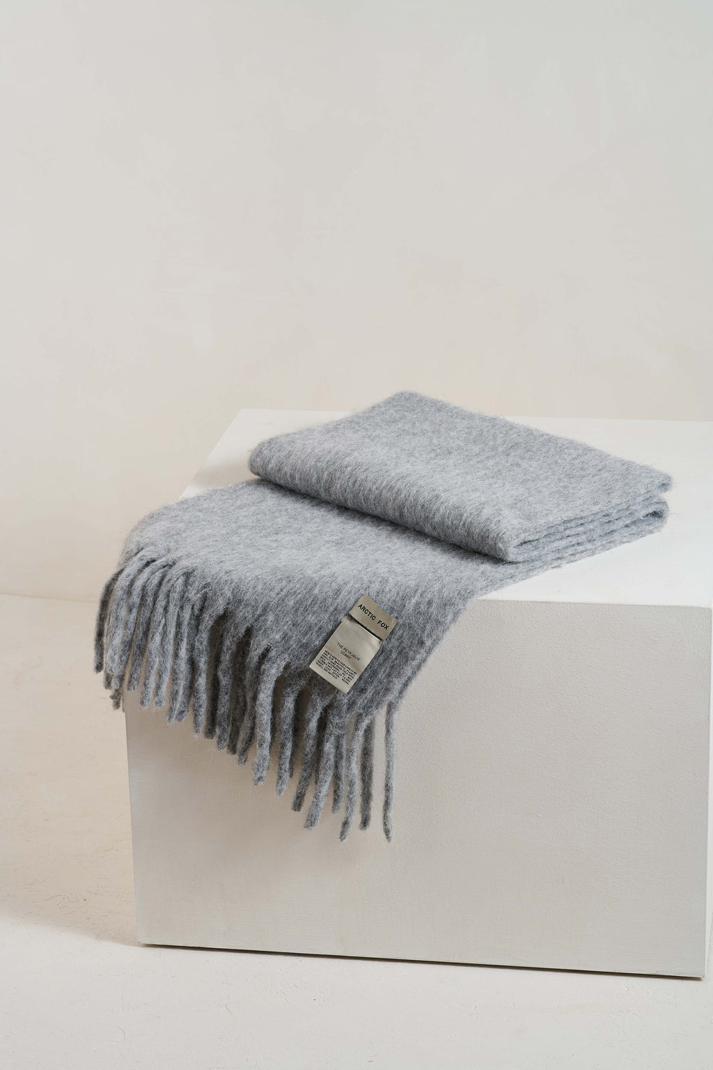 The Reykjavik Scarf with Wool - Grey