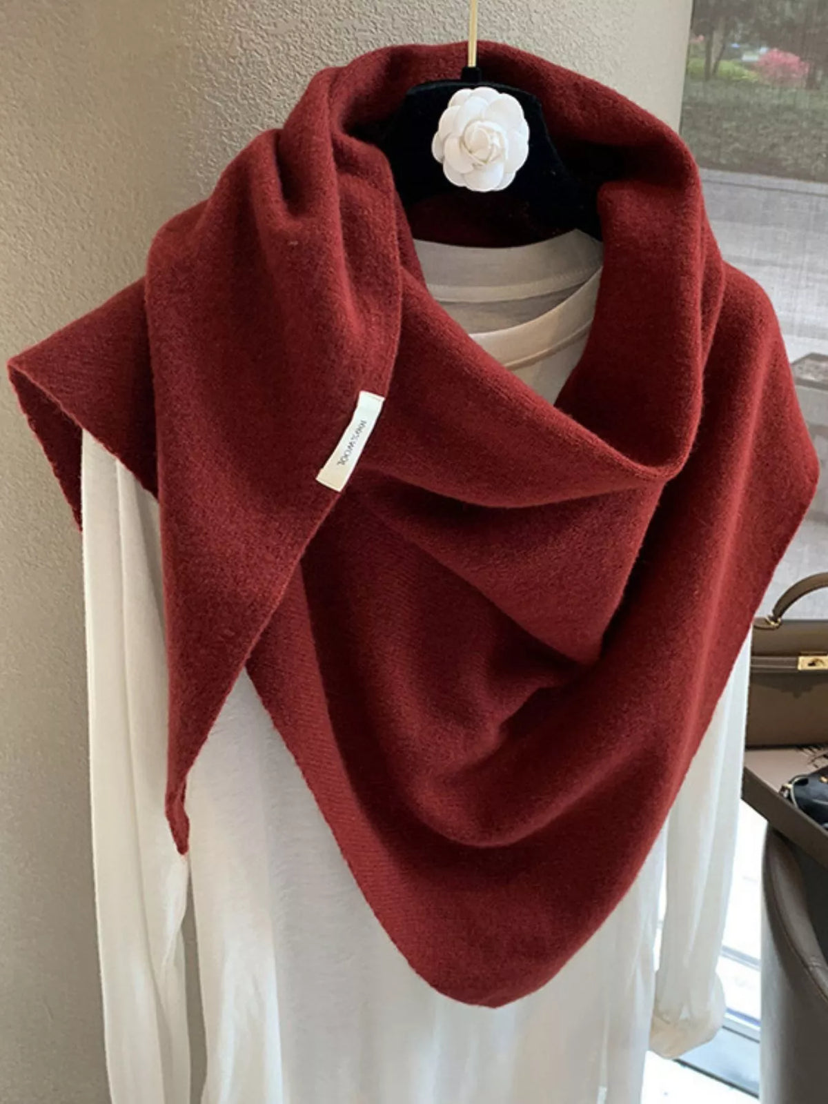 Wool Knit Scarf Shawl