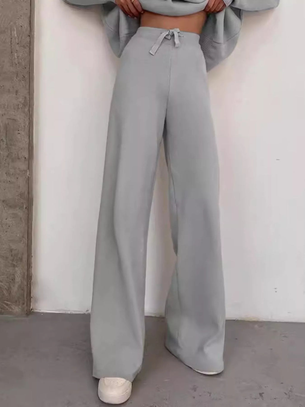 Turtleneck Long Sleeve Top and Pants Sweater Set Plus Size