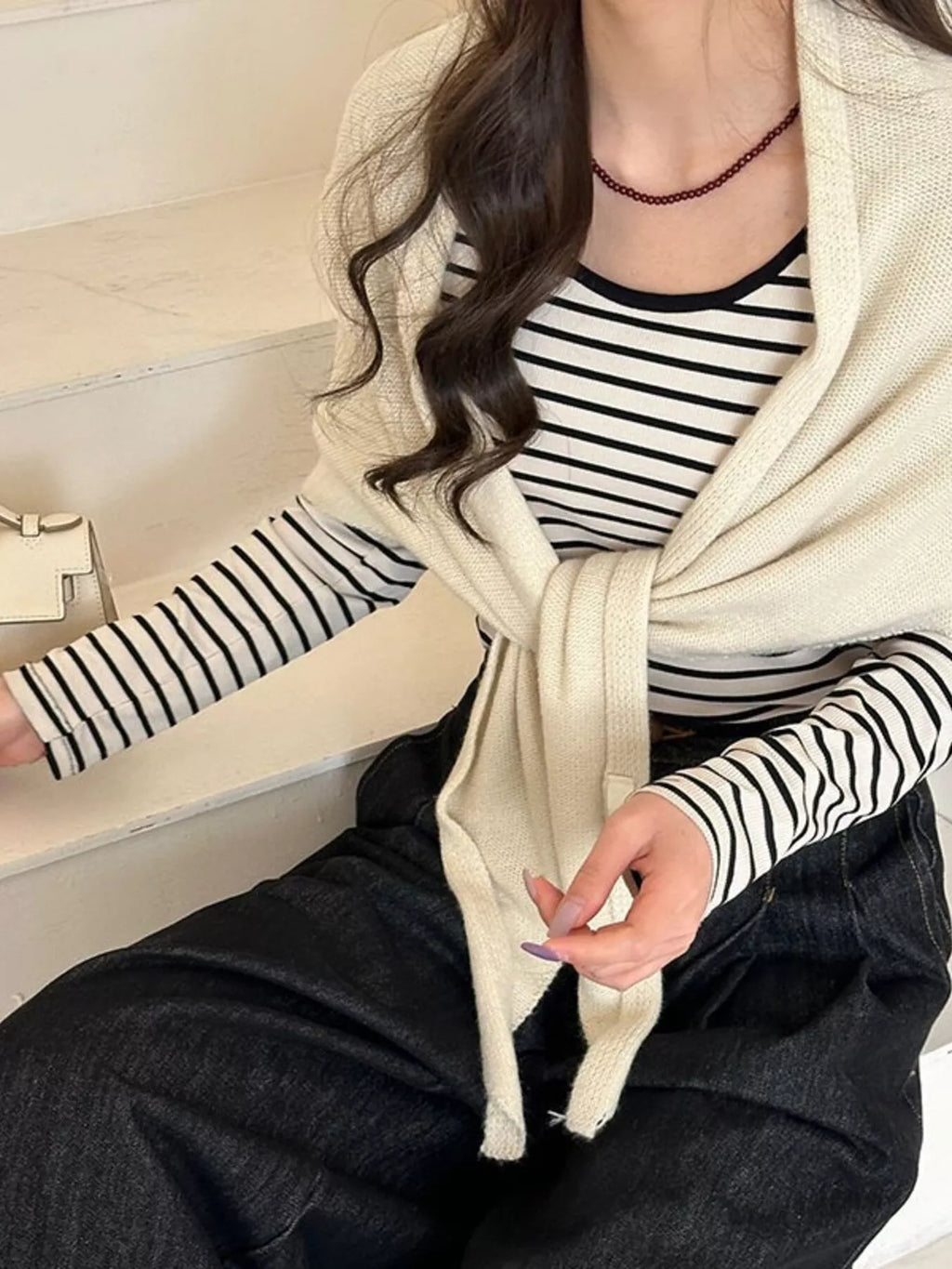 Knitted Solid Color Wool Scarf