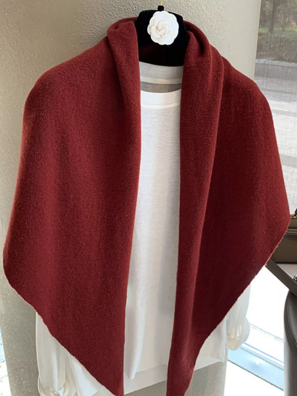 Wool Knit Scarf Shawl