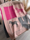 Equestrian Print Warm Scarf