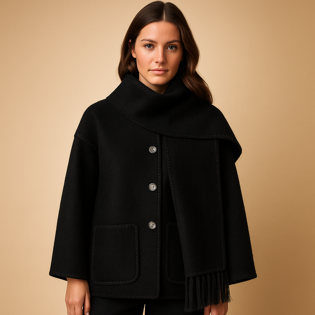 Warm Women's Parka Coat with Belt