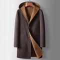 Casual Reversible Long Hooded Parka Coat