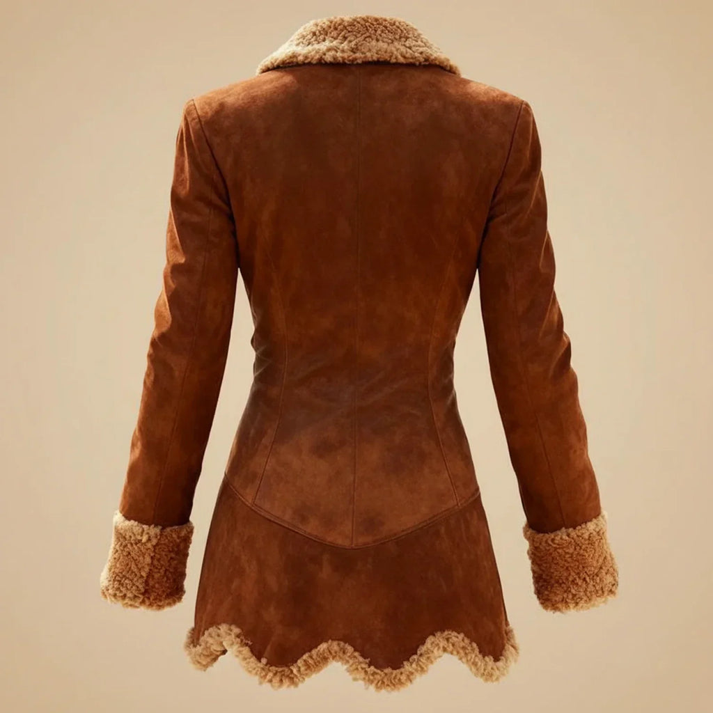 Luxury Faux Fur Lined Winter Coat for Women