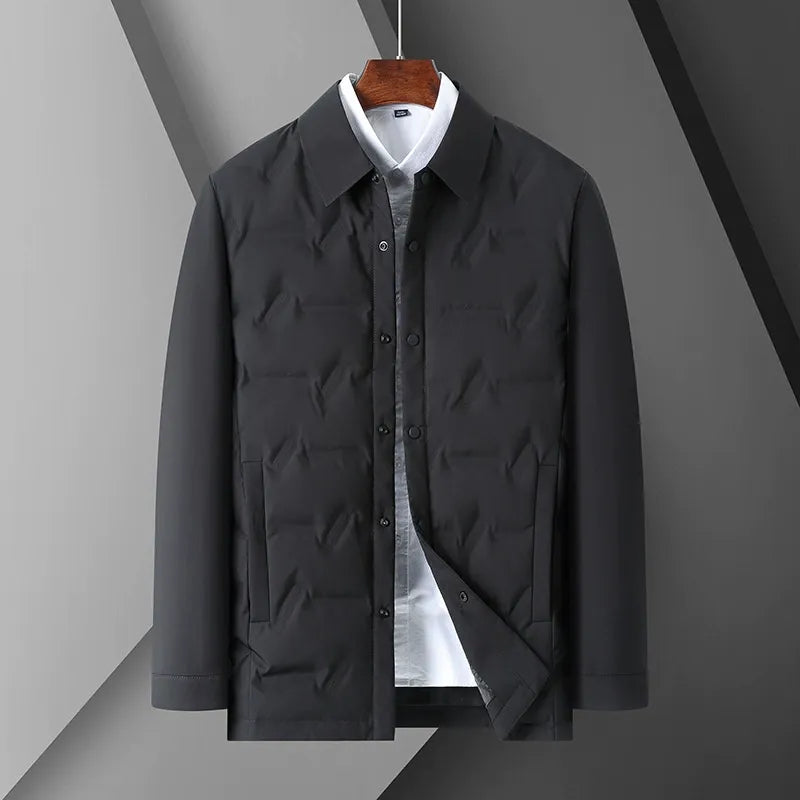Slim Fit Men's Quilted Down Coat