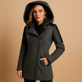 Long hooded winter coat for women | Sophia