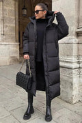 Warm Padded Down Parka Coat for Women