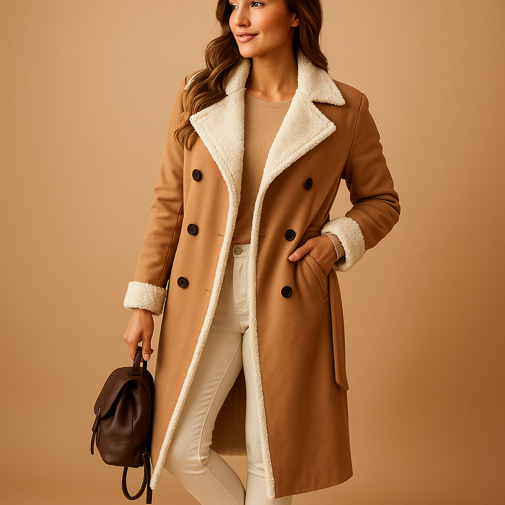 Long winter coat with warm lining for women | Marlies