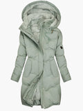 Warm Fuzzy Puffer Parka Coat