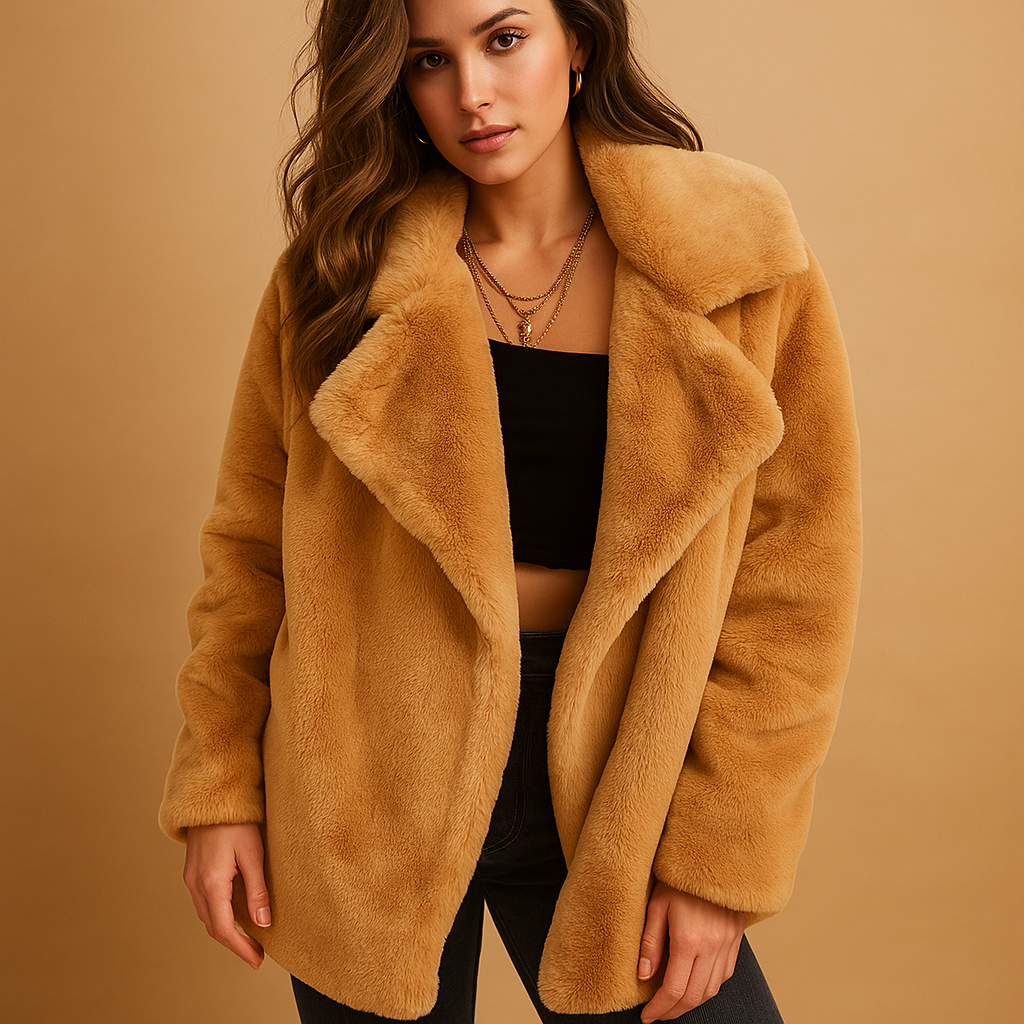 Plush winter coat for women | Elena