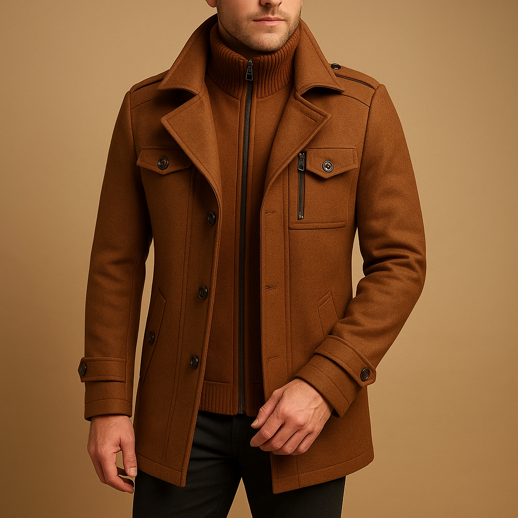 Classic Fit Men's Winter Parka Coat