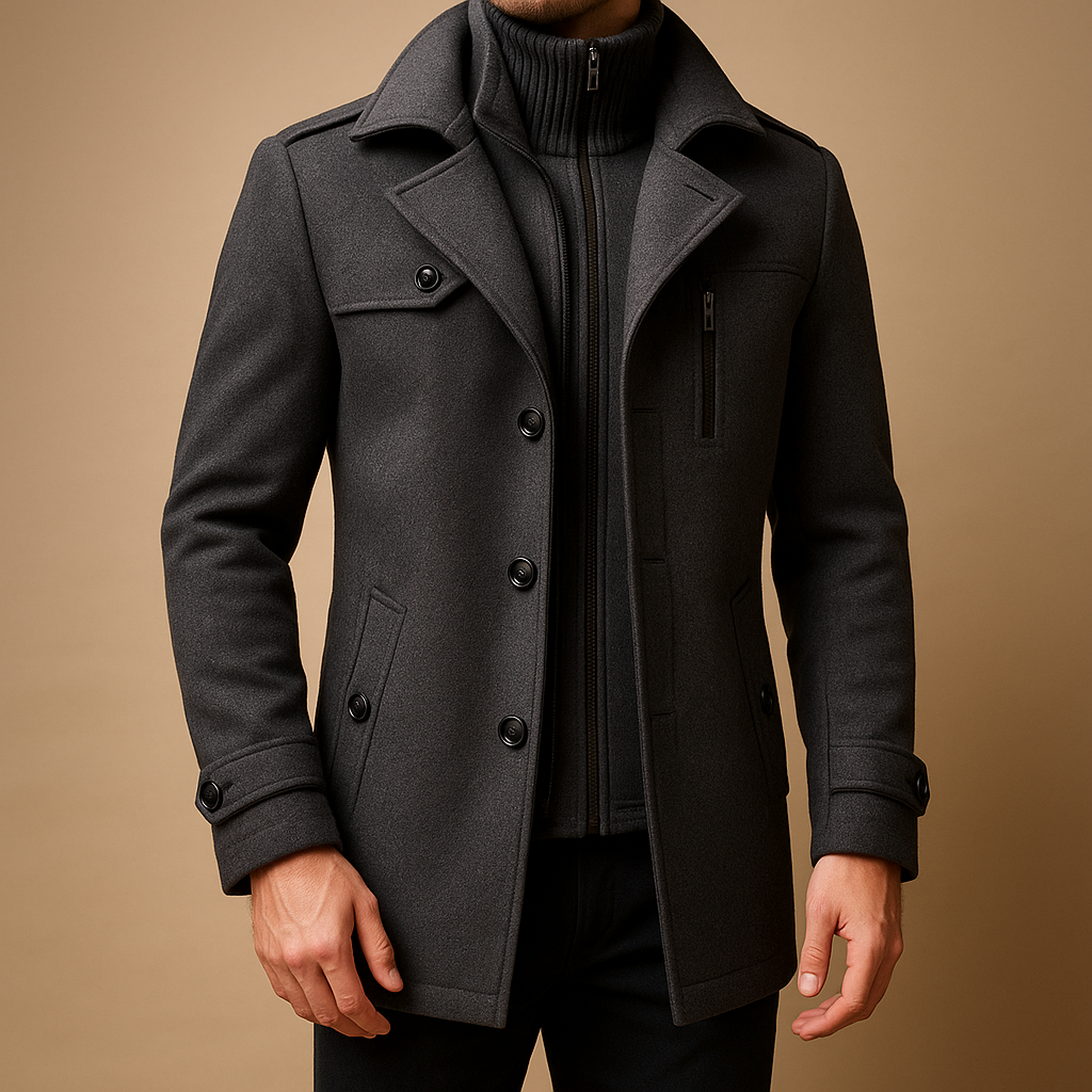 Classic Fit Men's Winter Parka Coat