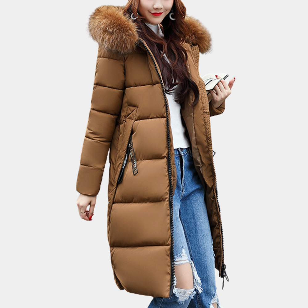 Cozy Women's Down Jacket with Hood