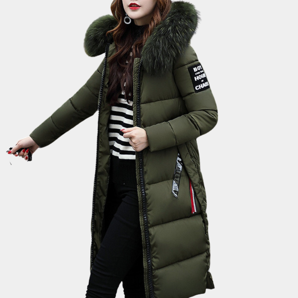 Cozy Women's Down Jacket with Hood