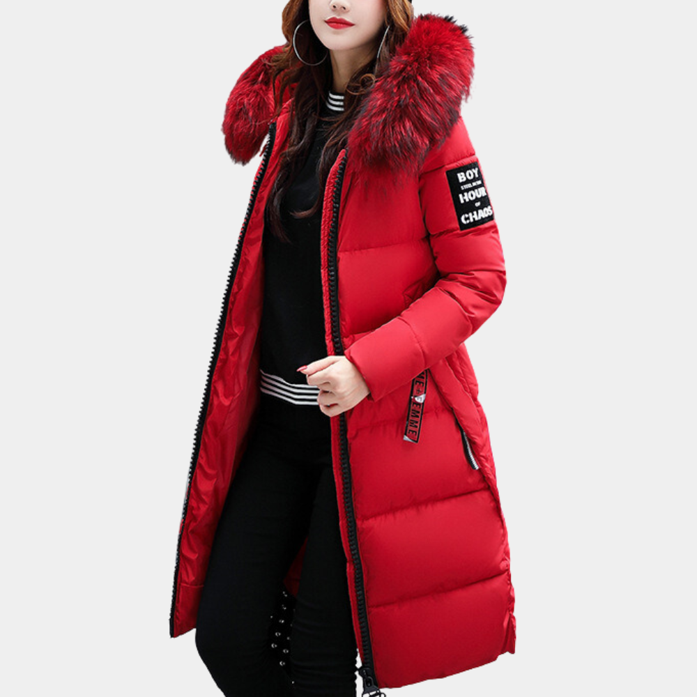 Cozy Women's Down Jacket with Hood