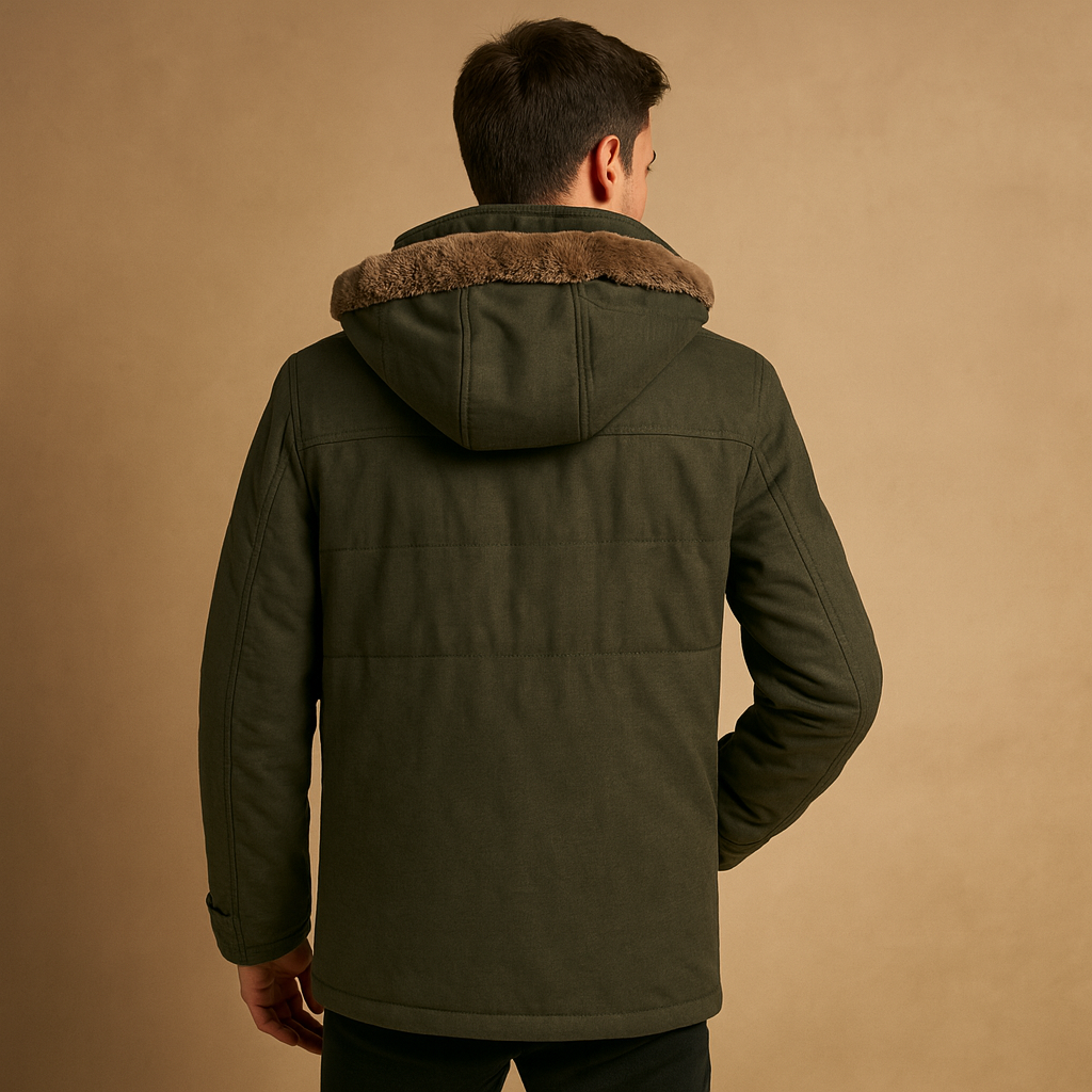 Cozy Mens Parka Jacket with Hood